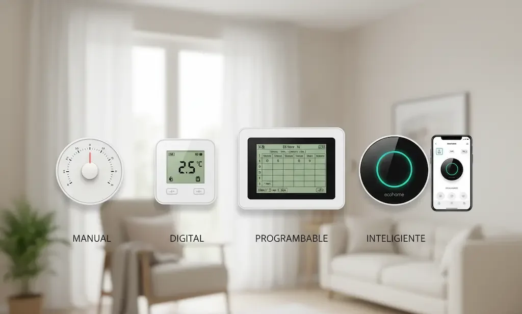 Tipos de termostato para la calefacción